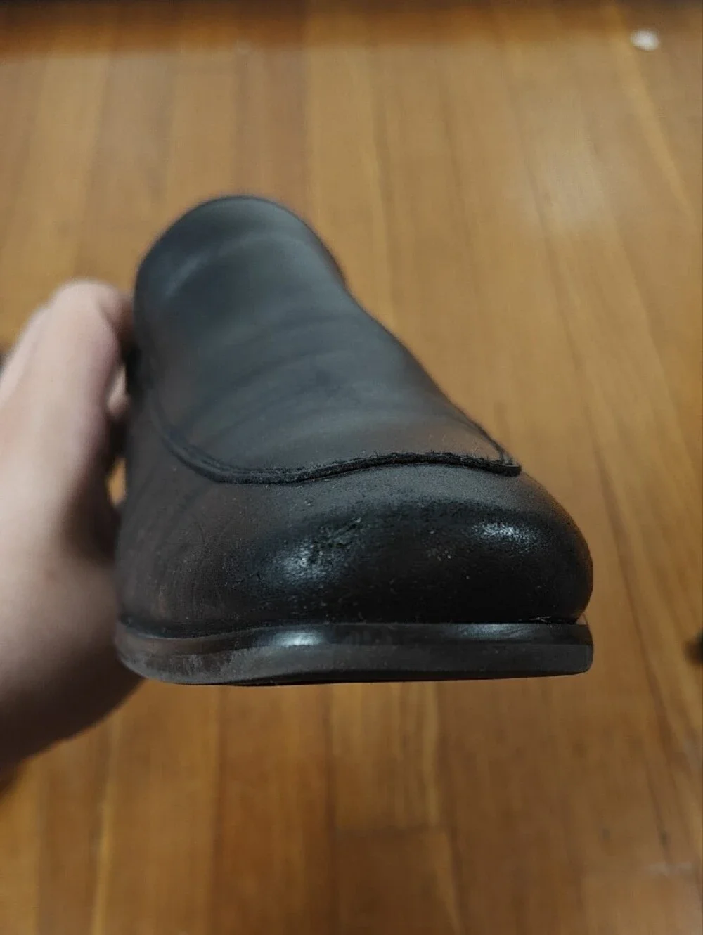 Florsheim Mens 11 Black Leather Venetian Slip On Loafers Dress Shoes